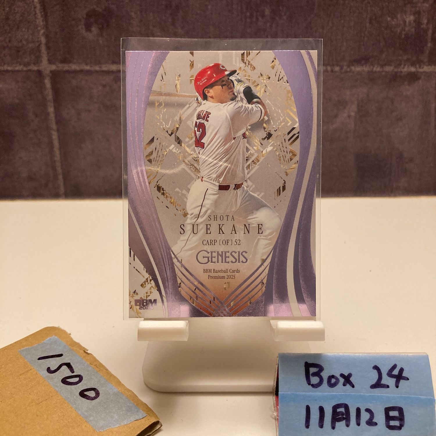 2025 BBM Genesis 末包昇大 24/25 広島東洋カープ Purple カード