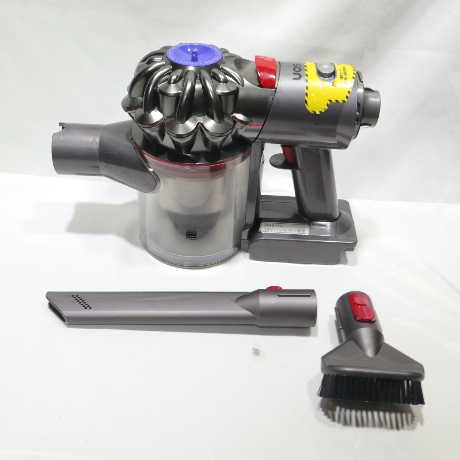 動作確認済/フィルタ新品交換済/マキタ18Vバッテリー仕様】Dyson