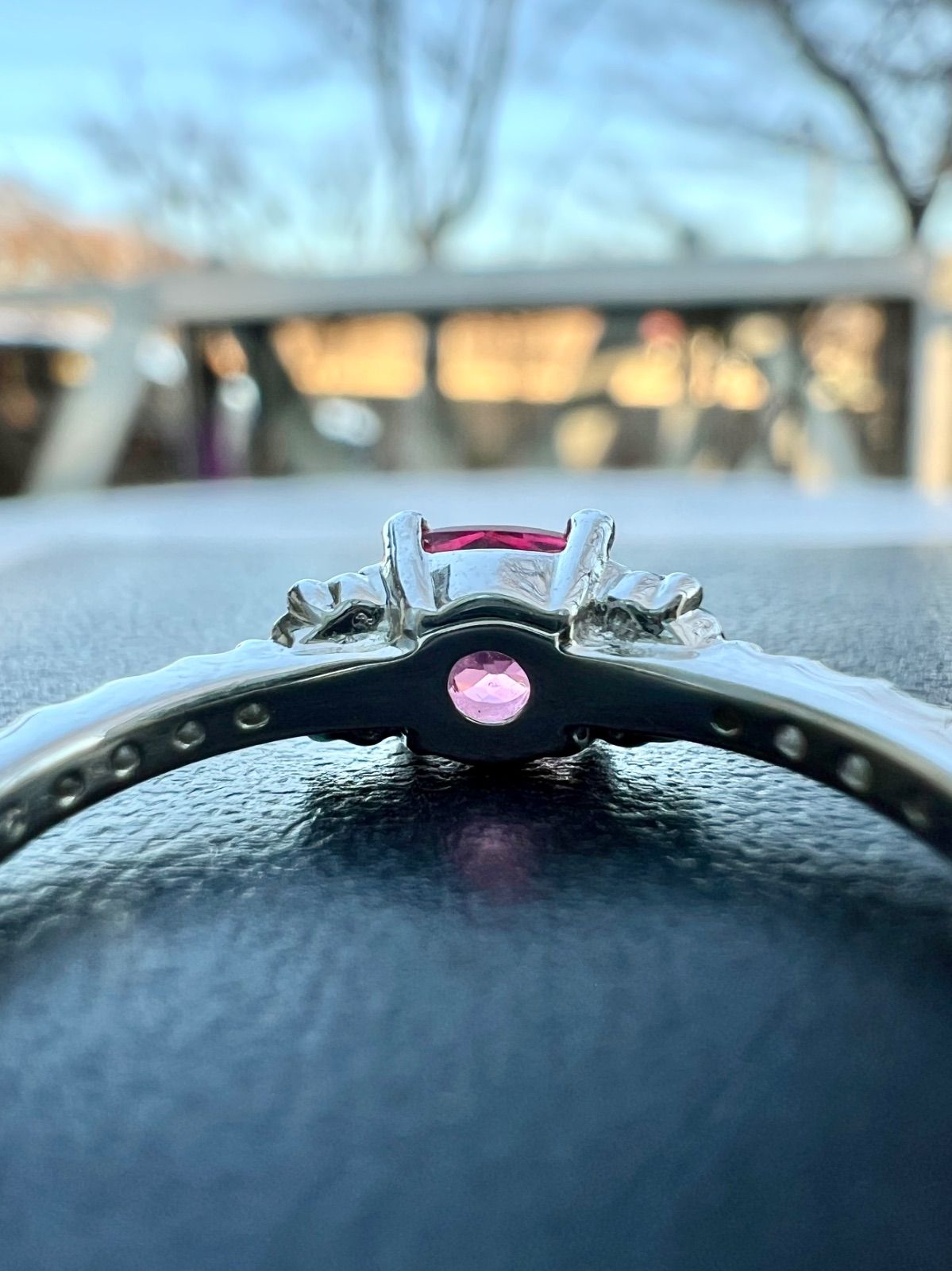 超高発色 HOT PINK！AYANA SPINEL 鮮やかアヤナスピネルPt950