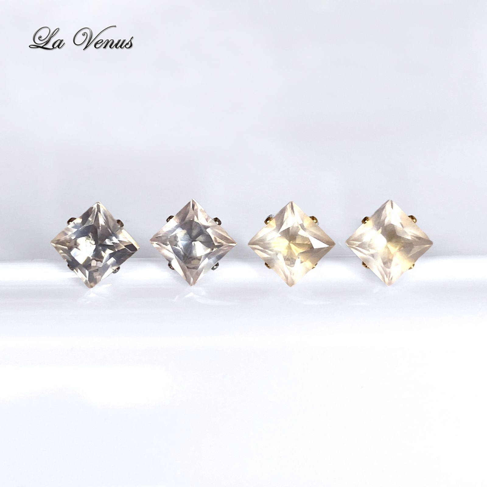 ✴︎凛と澄んだ大人ピンク✴︎ つけっぱなしOK 天然 ブラジル産 ローズ