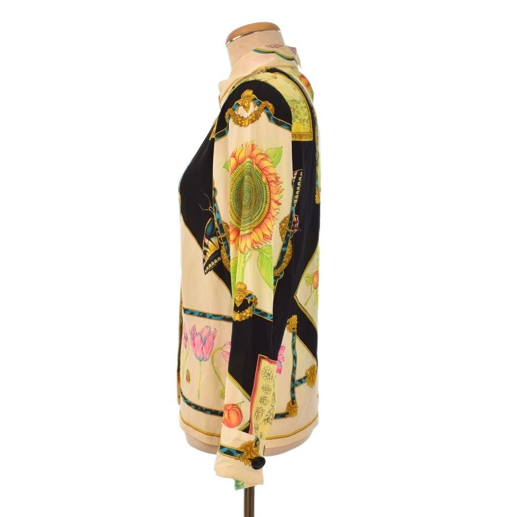 ジャンニヴェルサーチ ヴェルサーチェ GIANNI VERSACE シルク シャツ