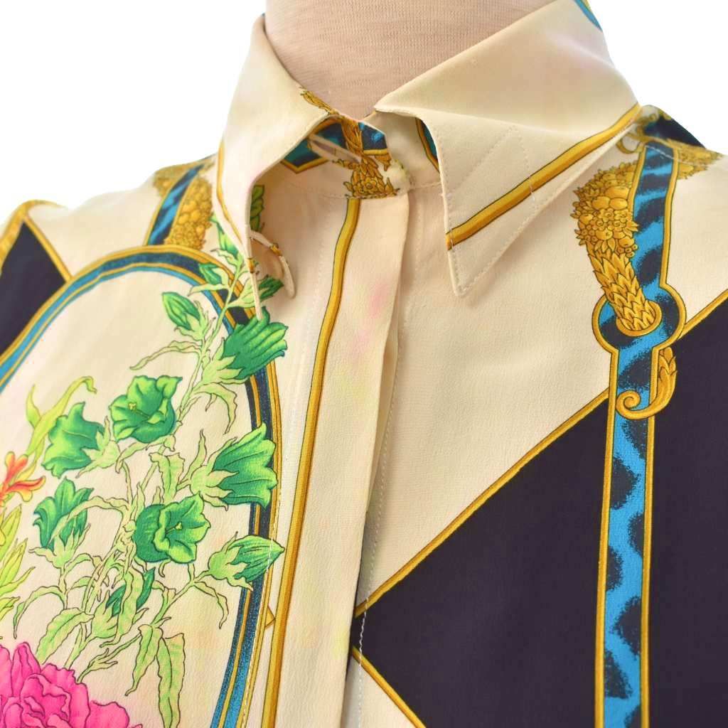 ジャンニヴェルサーチ ヴェルサーチェ GIANNI VERSACE シルク シャツ