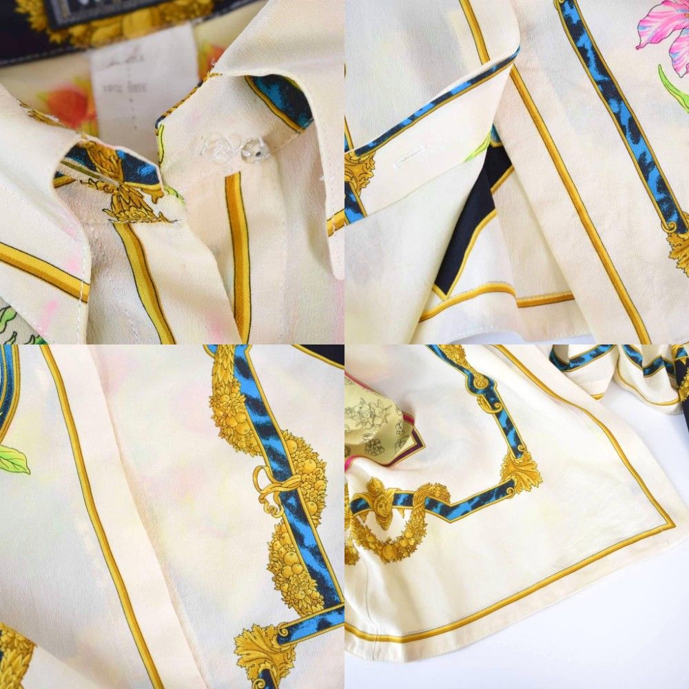ジャンニヴェルサーチ ヴェルサーチェ GIANNI VERSACE シルク シャツ