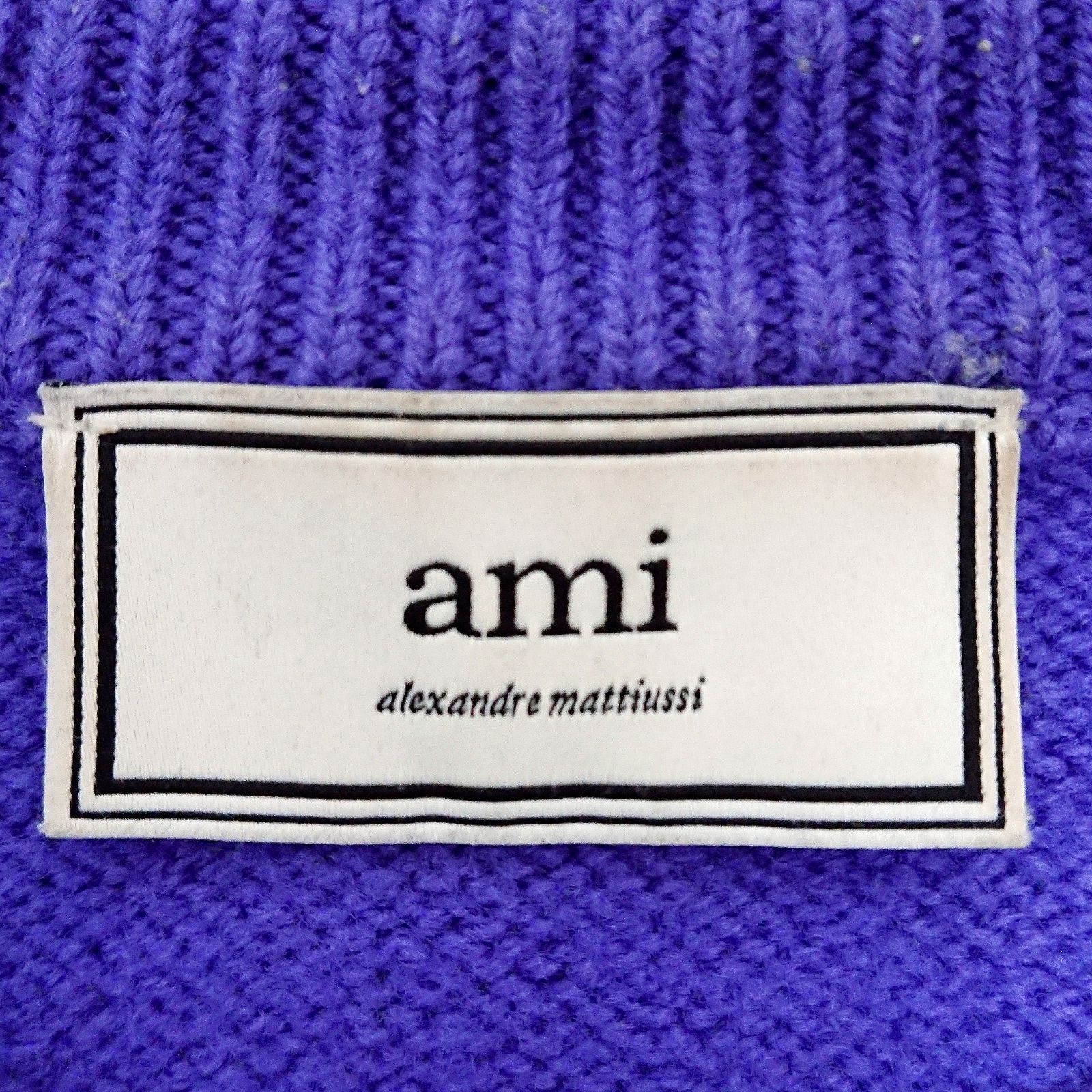 希少カラー アミ アレクサンドルマテュッシ ビック ハート ロゴ ニット ami - 希少カラー アミ アレクサンドルマテュッシ ビック ハート ロゴ