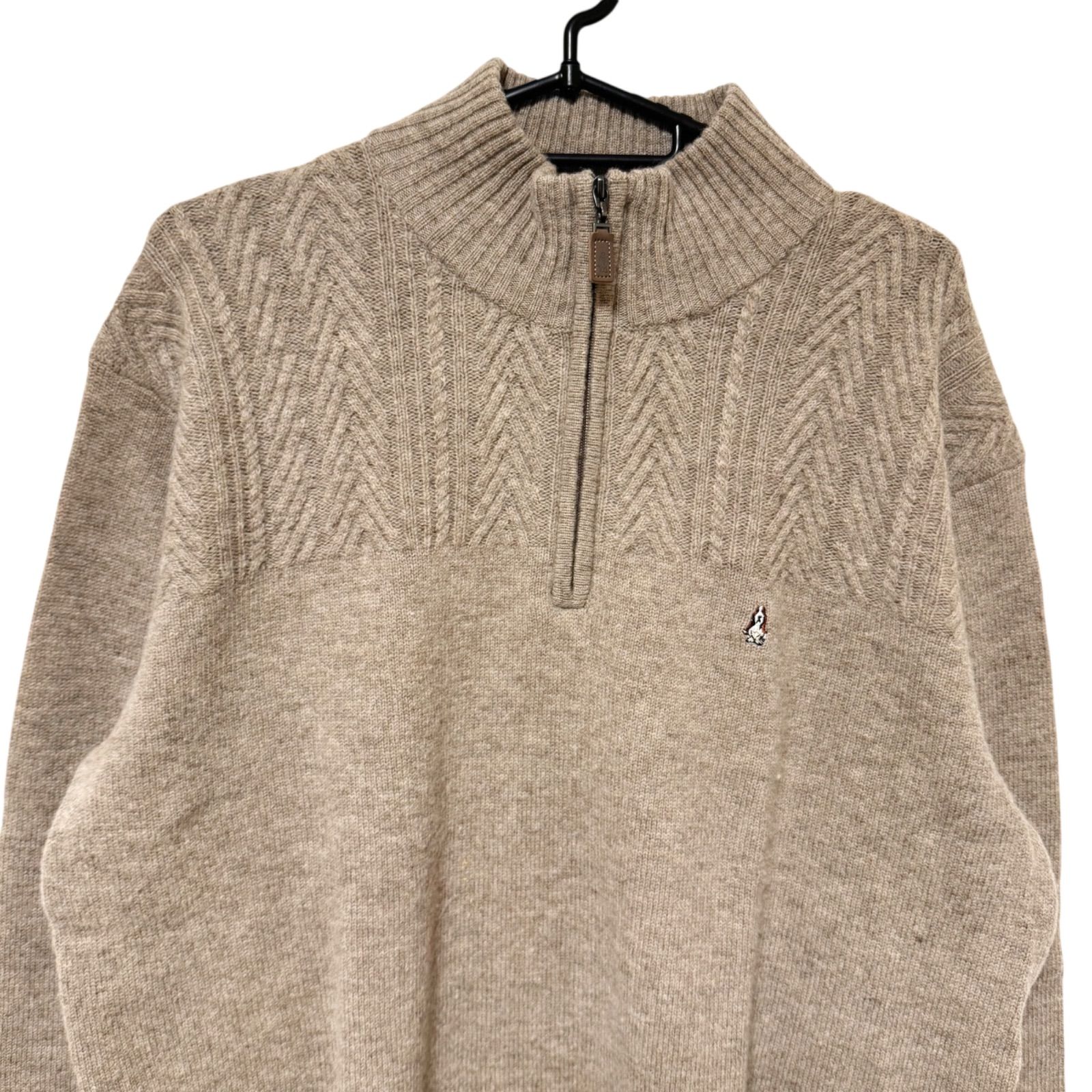 一点商品】Hush Puppies ハッシュパピー ニットセーター ハーフジップ