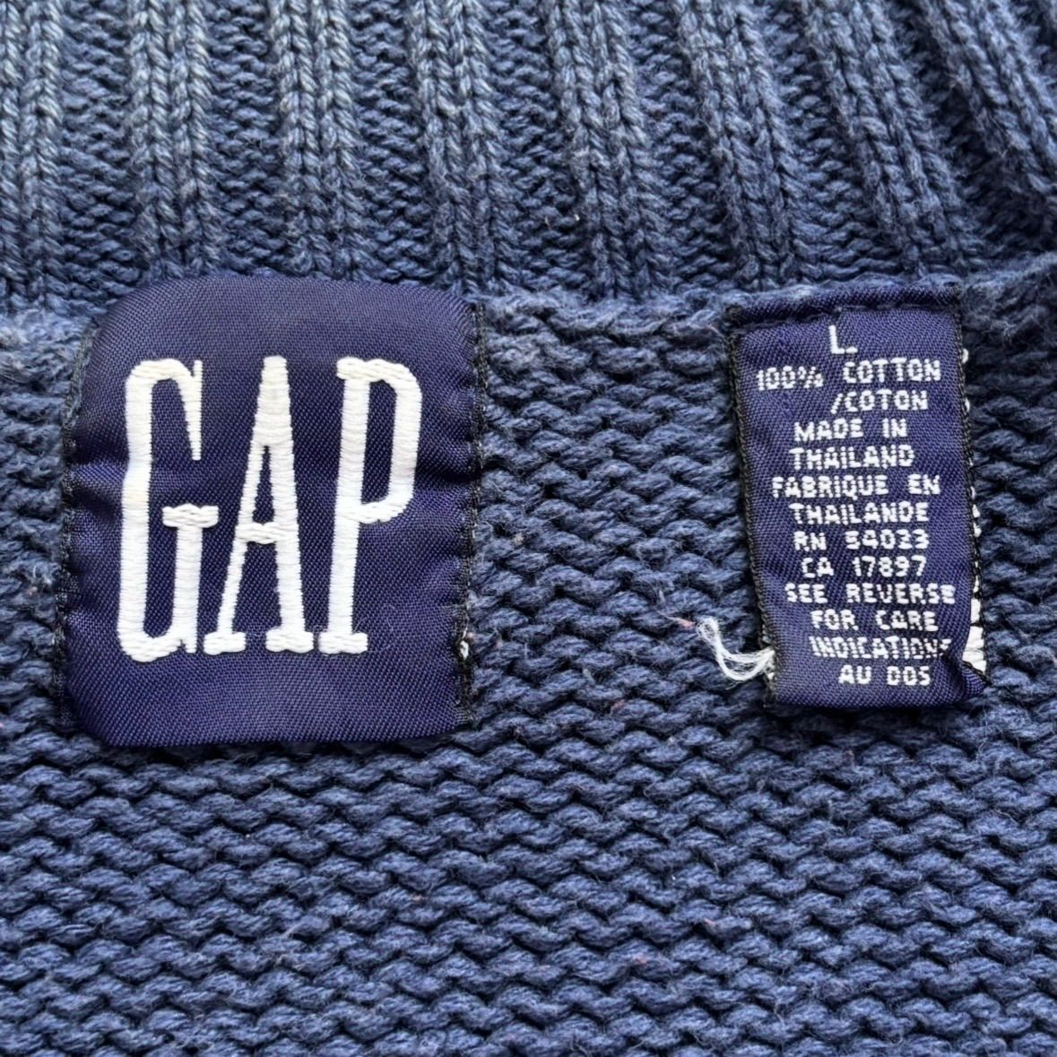 90年代 90s OLD GAP オールドギャップ タートルネック マルチカラー