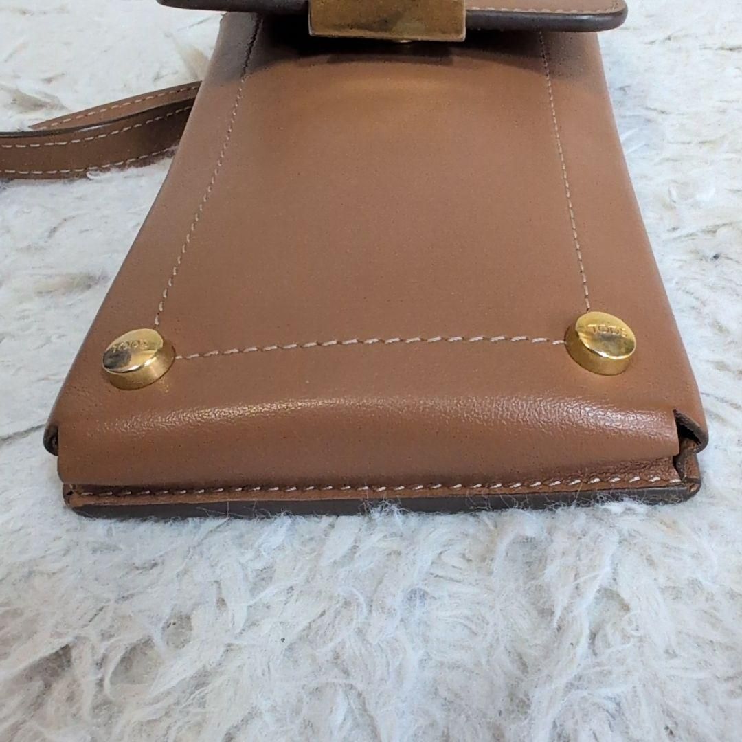 近年モデル✨️TOD'S トッズ Tタイムレス フォンポーチ スマホ