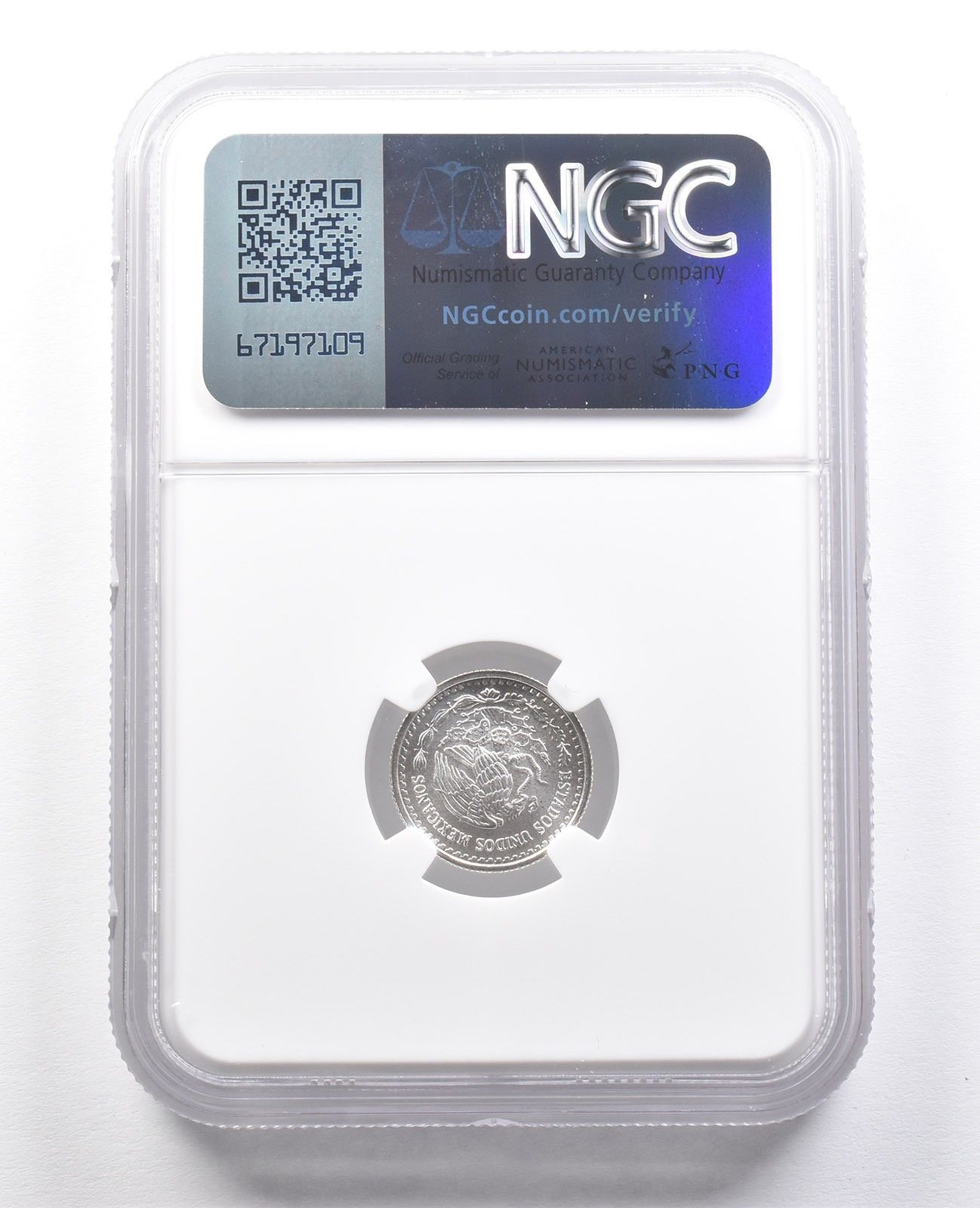 1997 Mo メキシコ 1/20 オンザ シルバー リベルタード MS69 NGC *7489