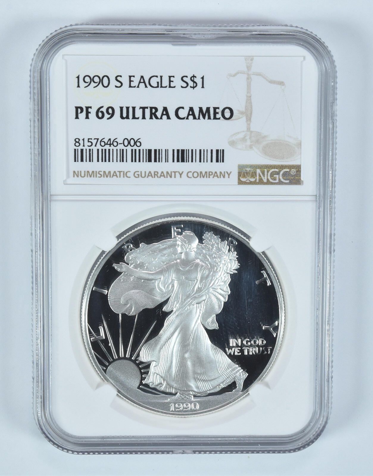 1998年 アメリカンイーグル銀貨 PF 69 1998-P プルーフ アメリカン シルバー イーグル PF-69 NGC - メルカリ
