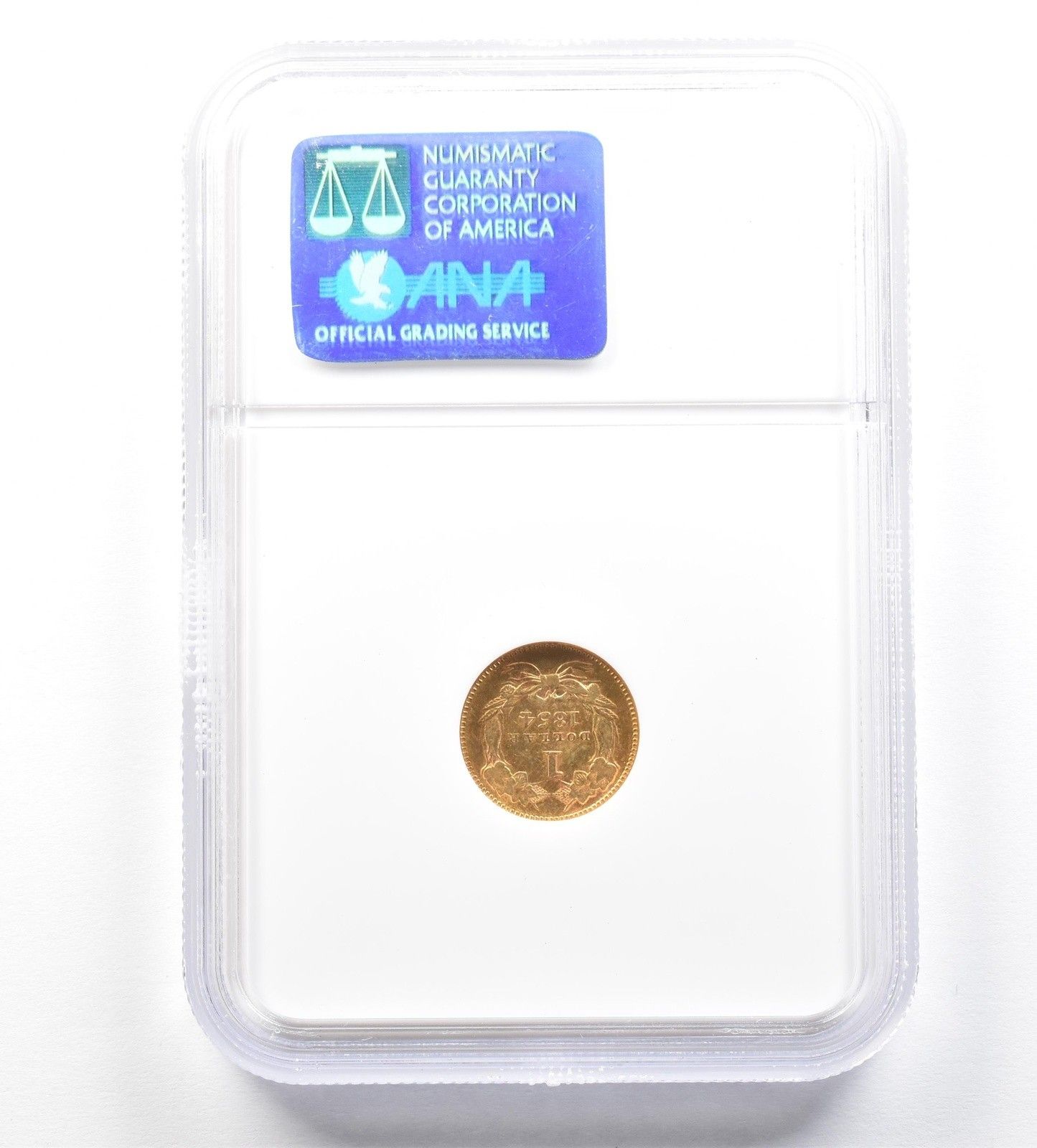 1854年 1ドル インディアン・プリンセス・ヘッド金貨 タイプ2 AU58 NGC