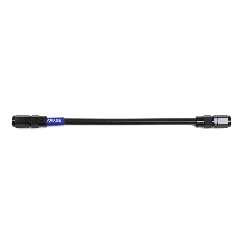 スウェッジライン(Swage Line) SWAGE LINE イージーオーダーブレーキホース 汎用ホース ストレートフィッティング アルミ(ブラック) ブラックスモークホース 1275mm BAKB-1010M-1275