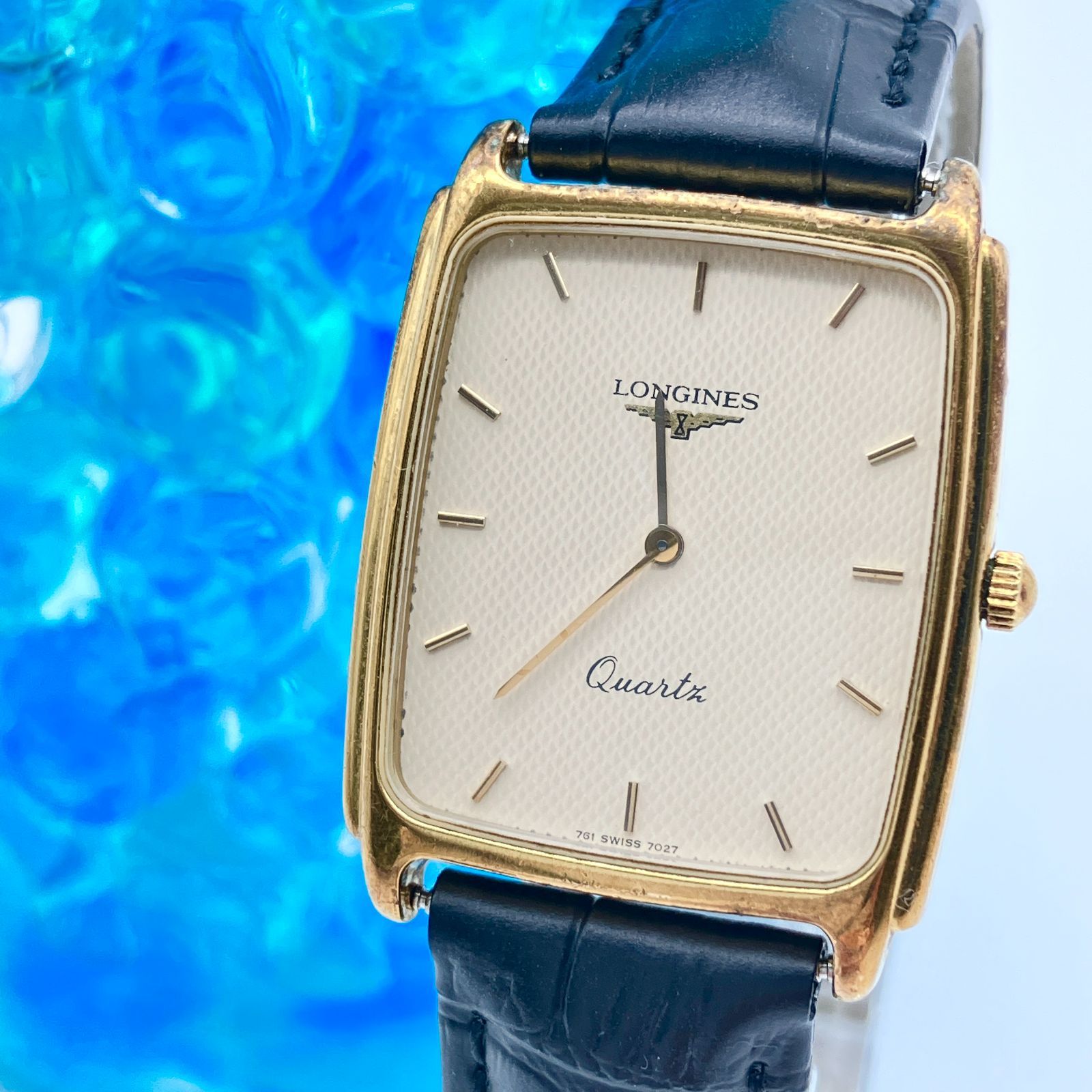 LONGINES クォーツ ゴールド 腕時計 ジャンク 中古品 ロンジン 腕時計 スクエア 18K クオーツ ゴールド メンズ LONGINES