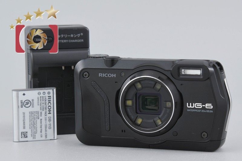 RICOH WG-6 ブラック & オプション品 一式 中古 リコー デジカメ Ricoh リコー 【中古】RICOH リコー PENTAX ペンタックス WG-6