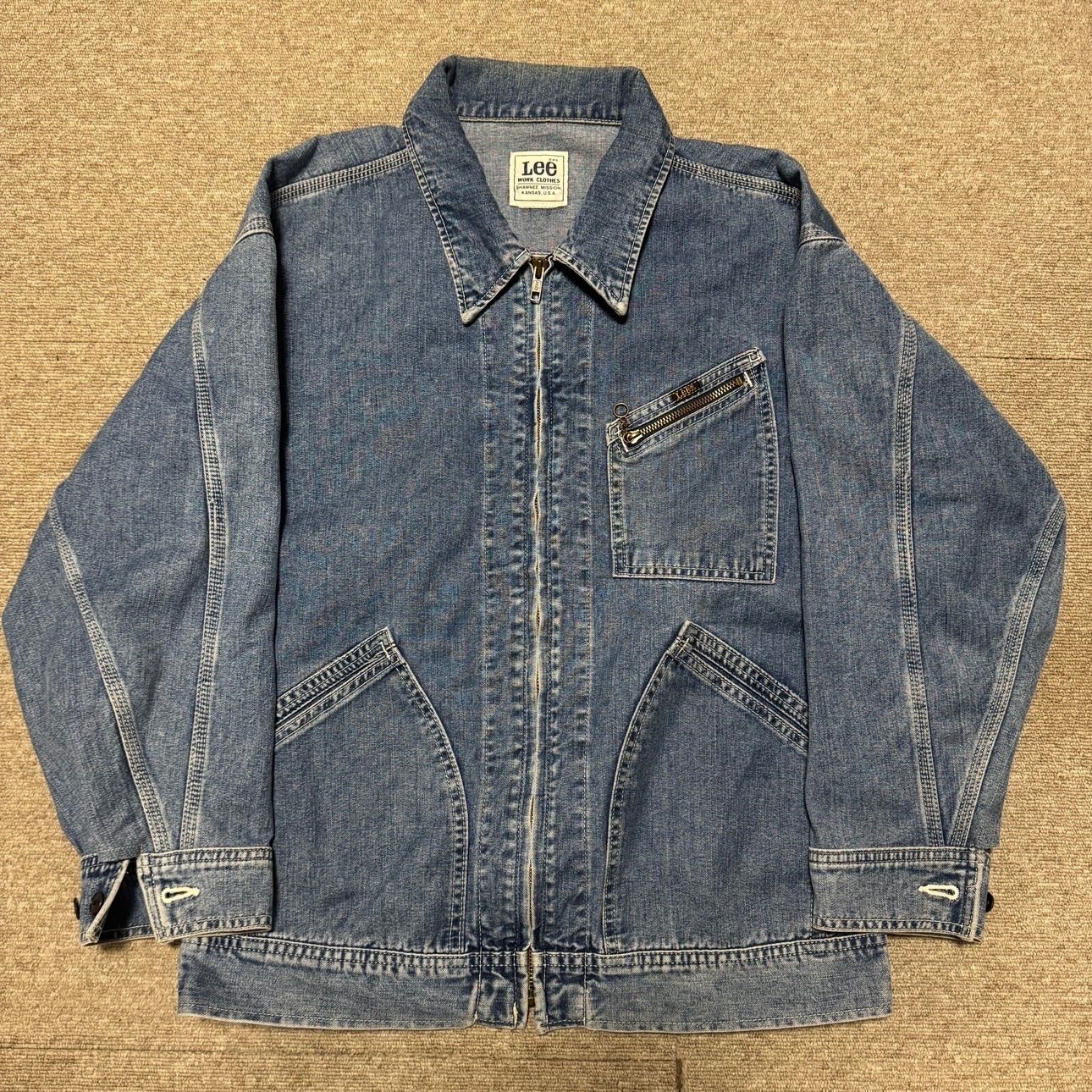 Lee デニムジャケット 日本製 91-Bタイプ ワークジャケット インディゴ