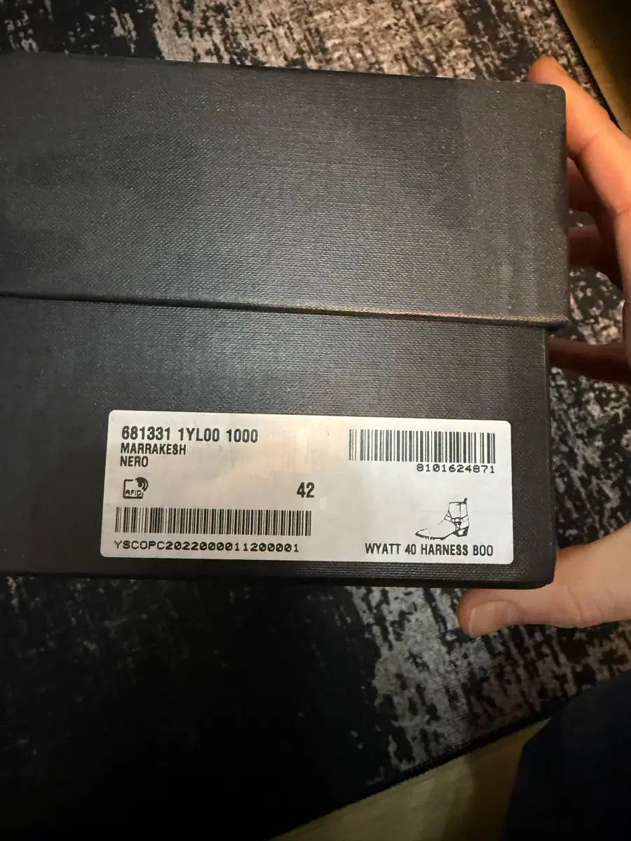  42 サンローラン ライダースジャケット ハーネス ブーツ その他 ブーツ 革靴