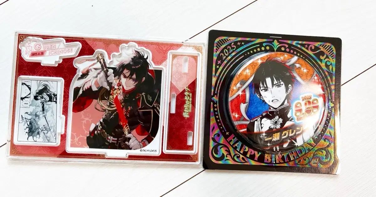 終わりのセラフ 종세 一ノ瀬 グレン 誕生日 アクリル & バッジセット