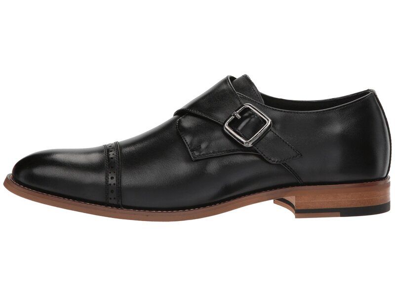 (取寄) ステイシー アダムス メンズ デズモンド キャップ-トゥ モンク-ストラップ ローファー Stacy Adams men Stacy Adams Desmond Cap-Toe Monk-Strap Loafer Black ステイシーアダムス メンズ シューズ オックスフォード モンク