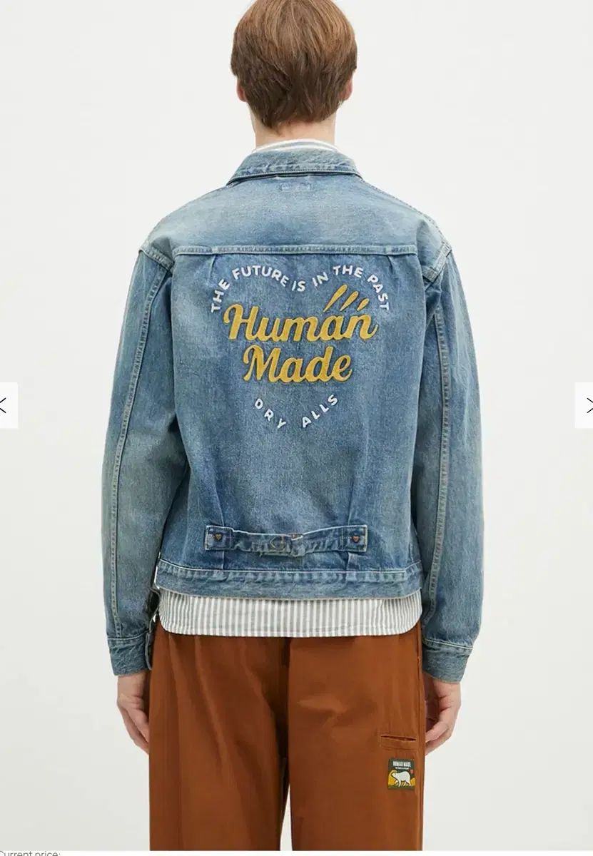 HUMAN MADE H刺繍 ネイビーアイボリー Mジャケット 本日発送】HUMAN MADEネイビー アイボリー スタジアムジャケット M