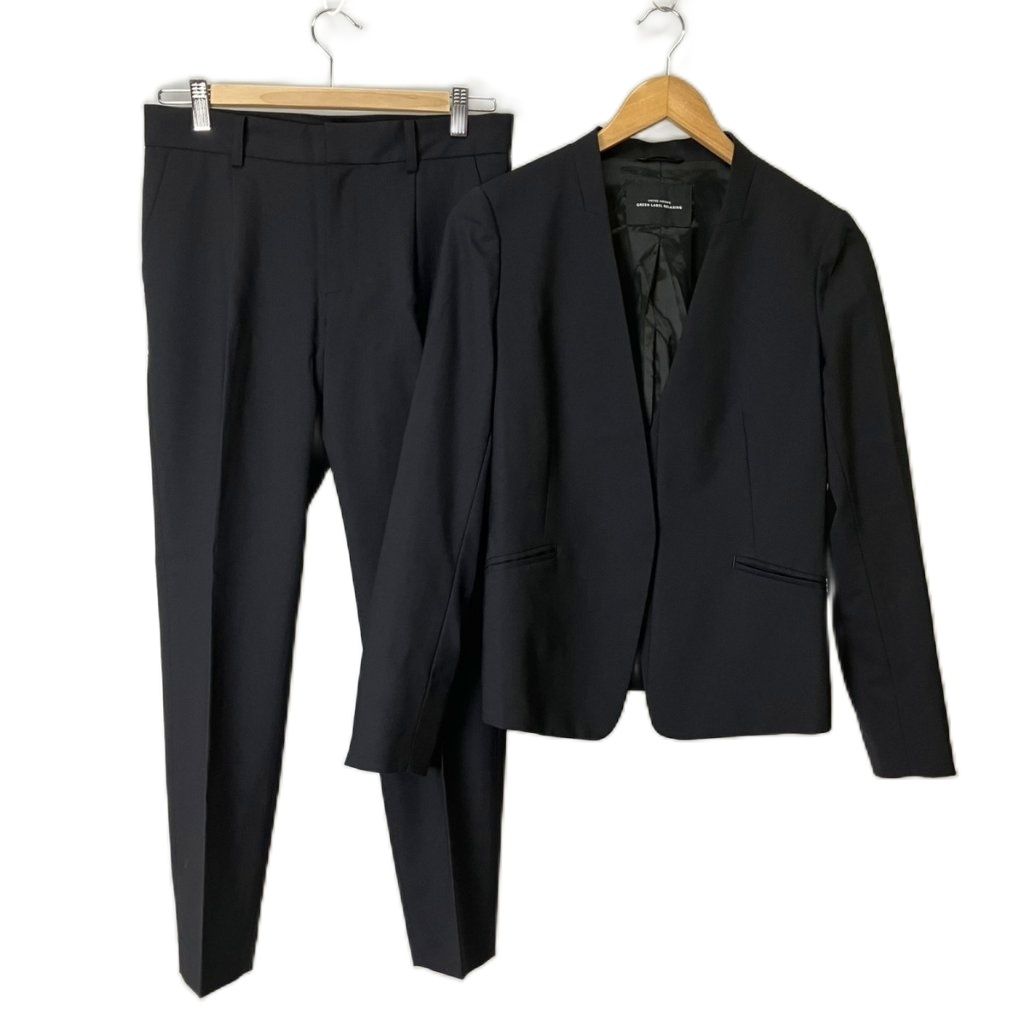美品✨グリーンレーベルリラクシング カチリラ パンツスーツ セットアップ 38 グリーンレーベルリラクシング ユナイテッドアローズ カチリラ