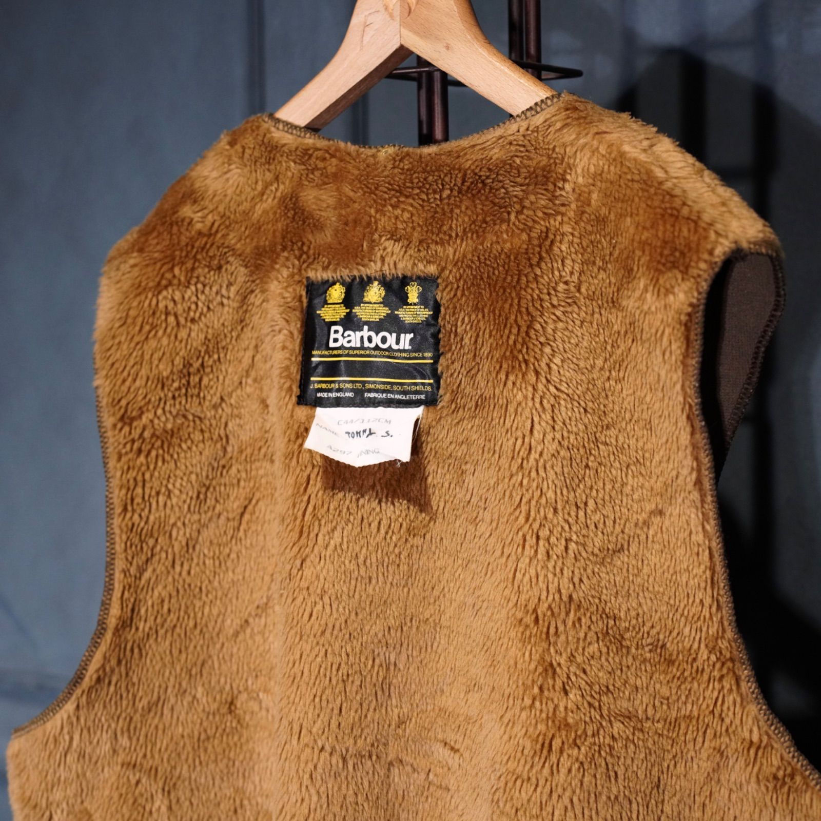 EU VINTAGE Barbour BOA LINER VEST/ヨーロッパ古着バブアーボア 