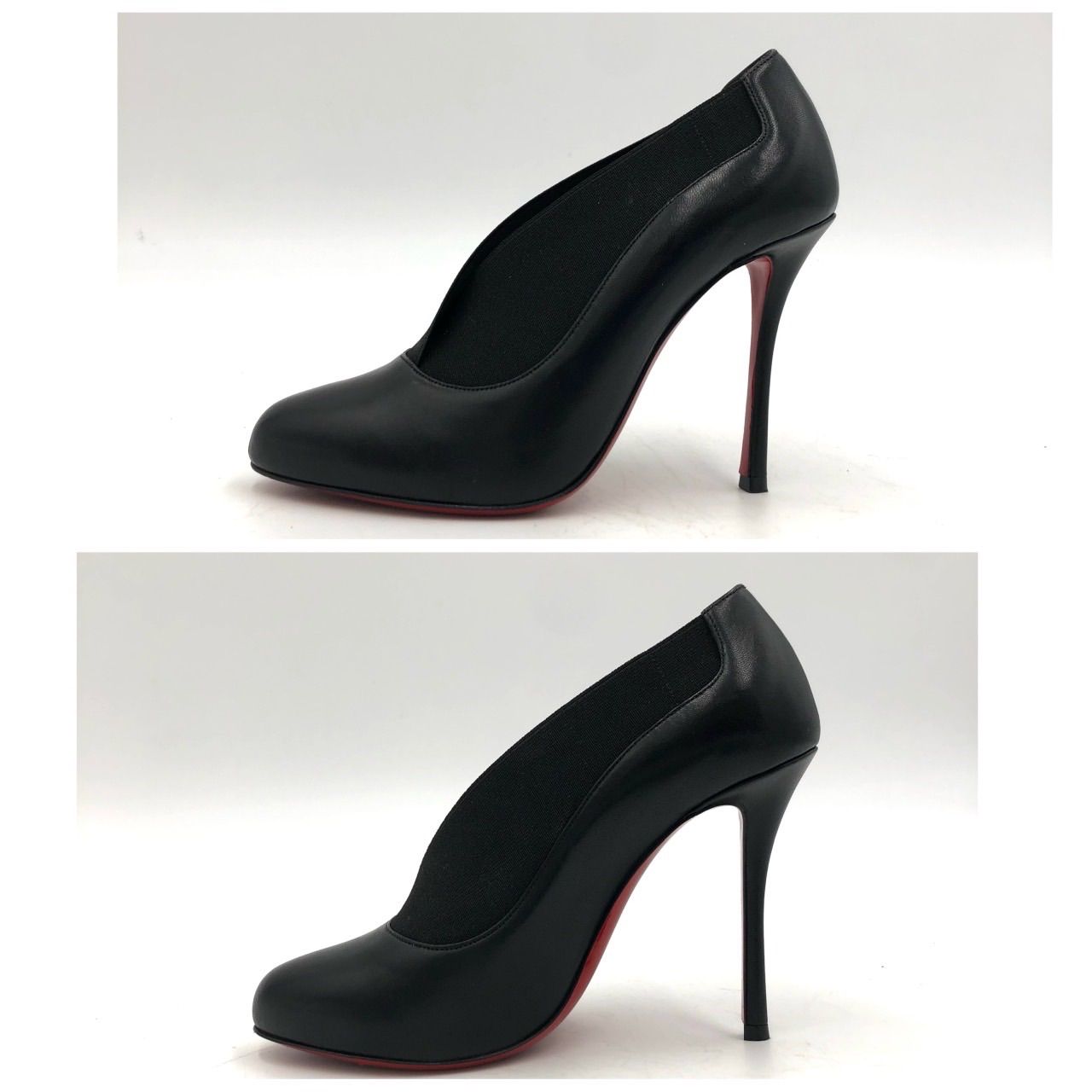 クリスチャンルブタン パンプス 23cm 36.5 黒 レザー レッドソール