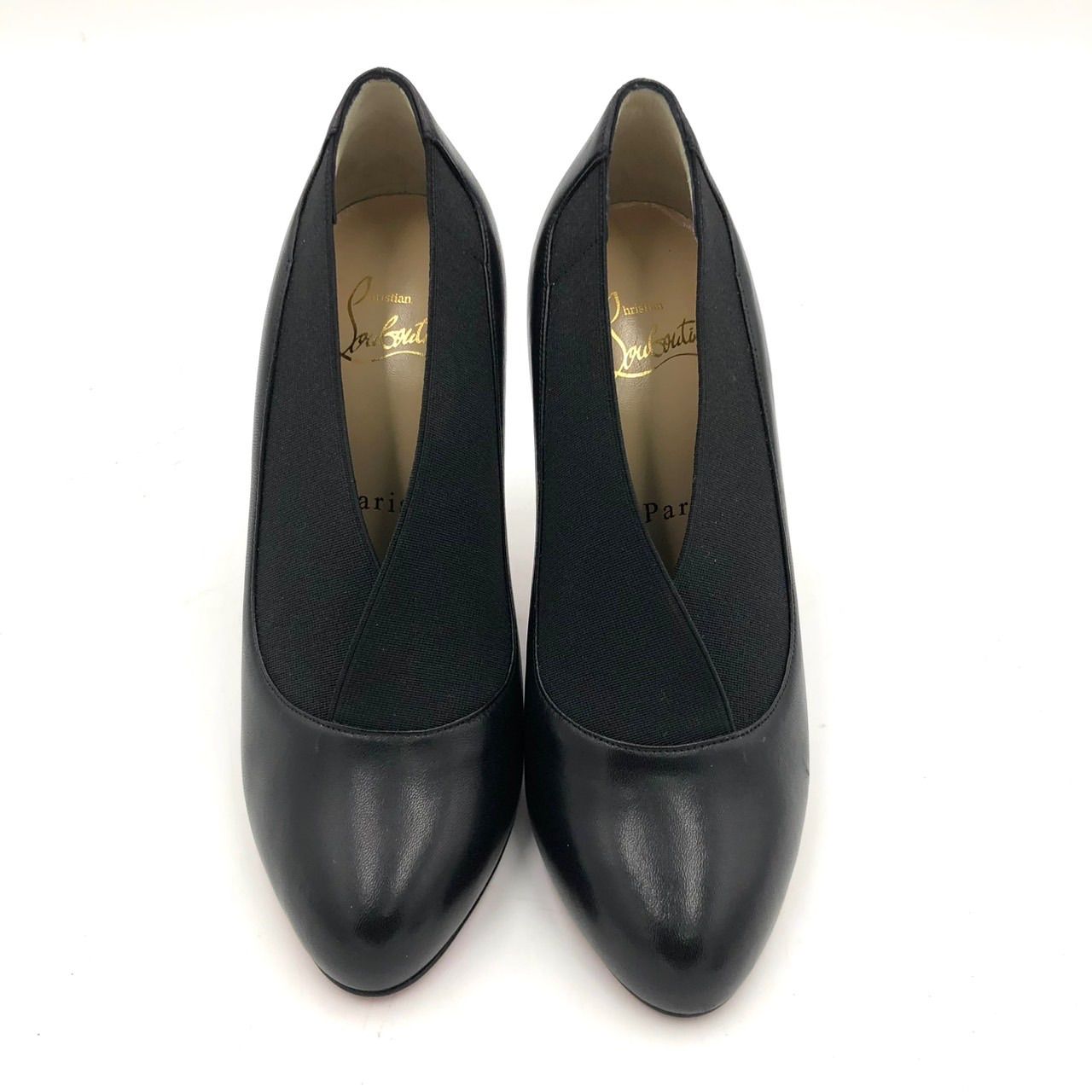 クリスチャンルブタン パンプス 23cm 36.5 黒 レザー レッドソール