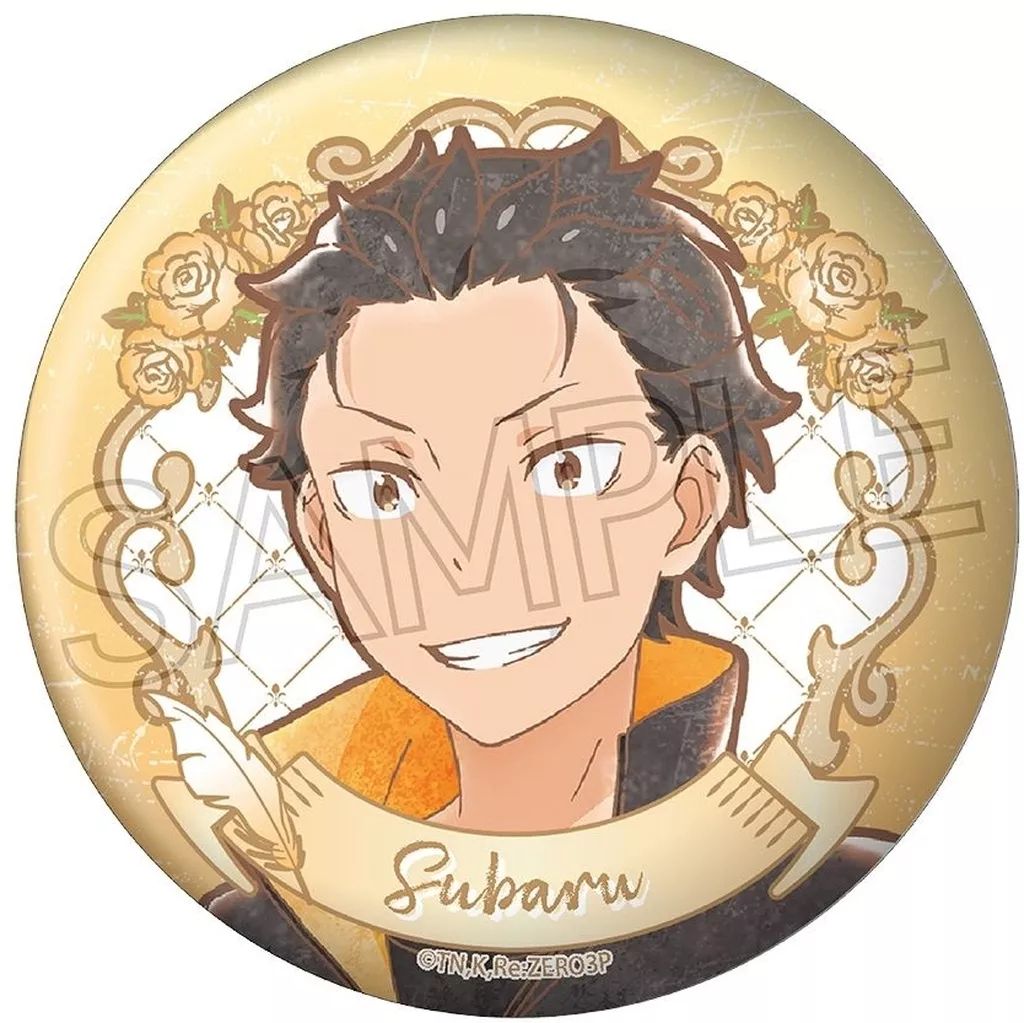 中古】バッジ・ビンズ ナツキ・スバル ヴィンテージシリーズ 缶バッジ