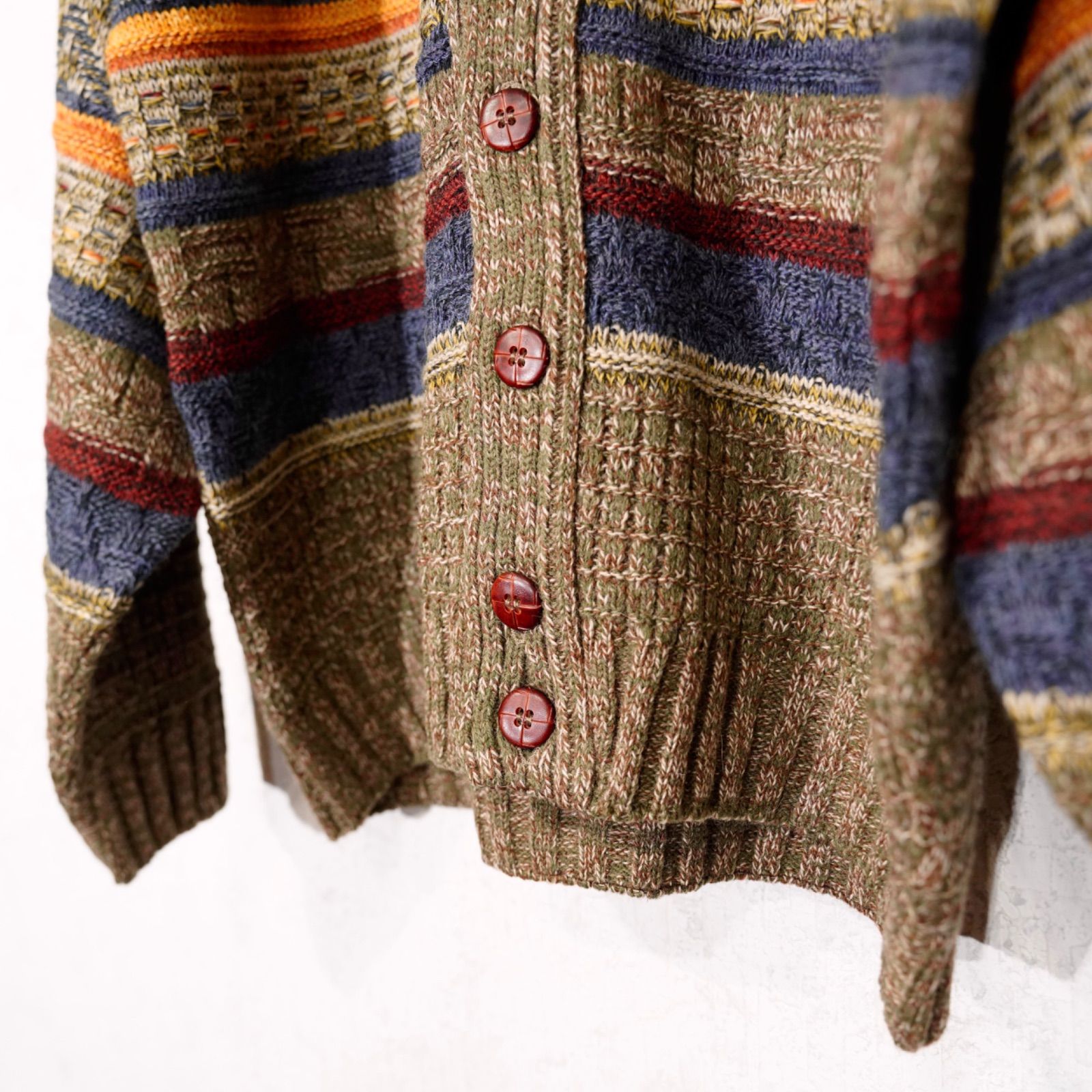EU VINTAGE OLDSAILOR PATTERNED DESIGN ALPACA BREND WOOL KNIT 