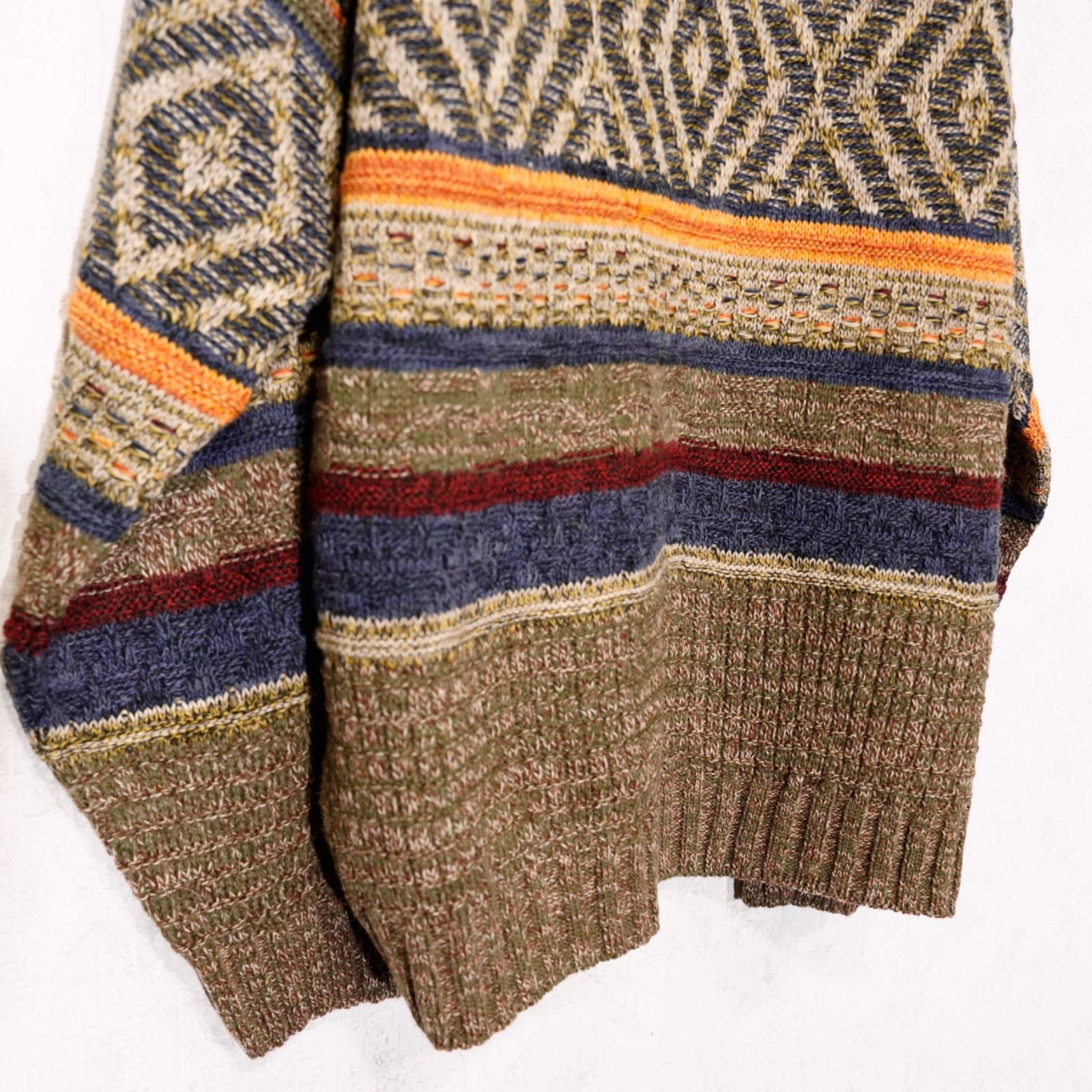 EU VINTAGE OLDSAILOR PATTERNED DESIGN ALPACA BREND WOOL KNIT 