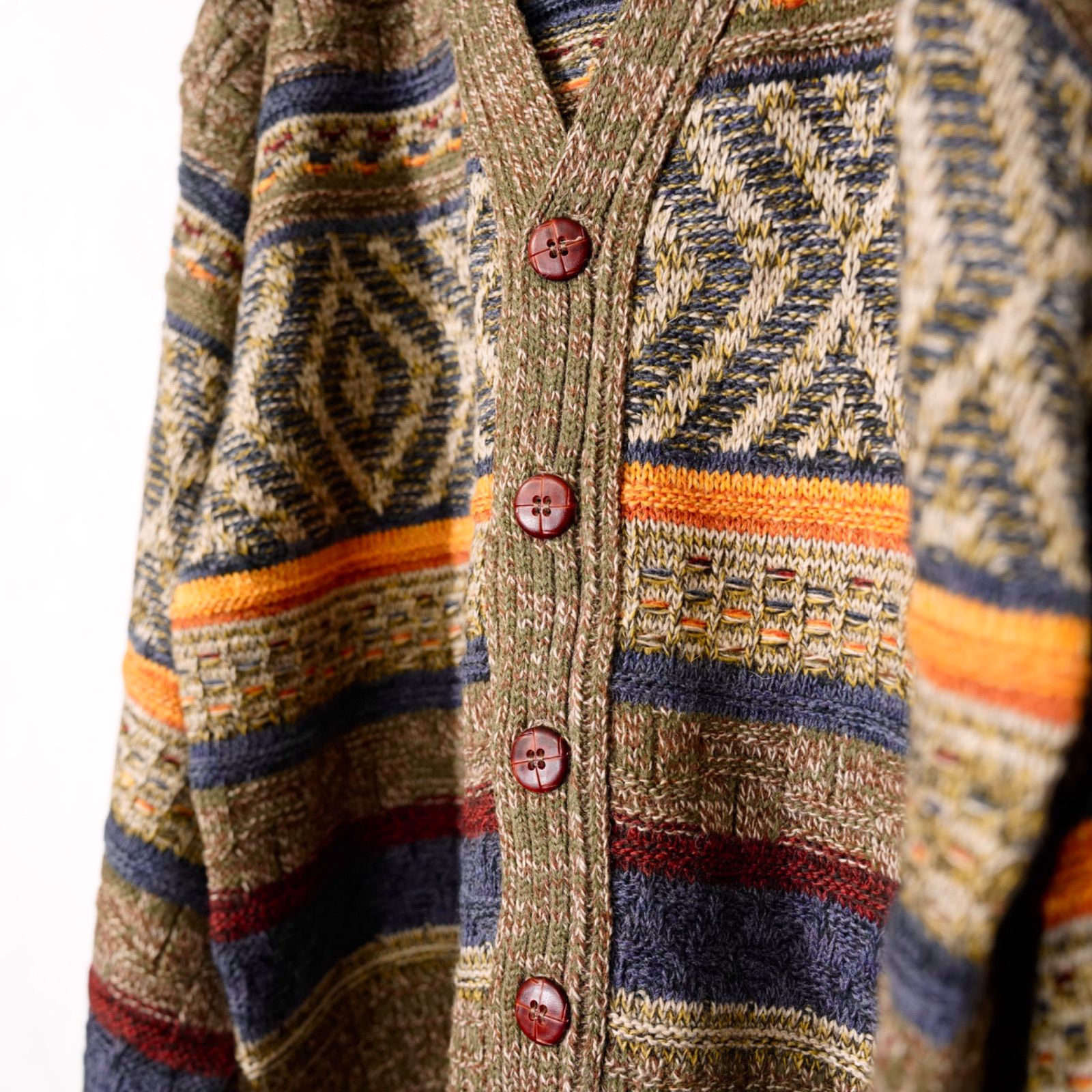 EU VINTAGE OLDSAILOR PATTERNED DESIGN ALPACA BREND WOOL KNIT 