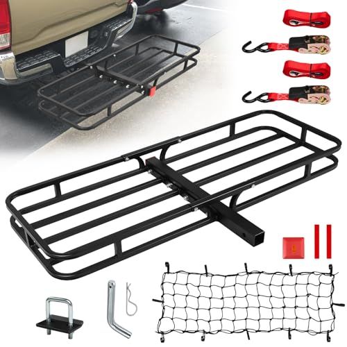 Donext ヒッチキャリアカーゴ ヒッチキャリア 反射板&ロックピン&ガタ