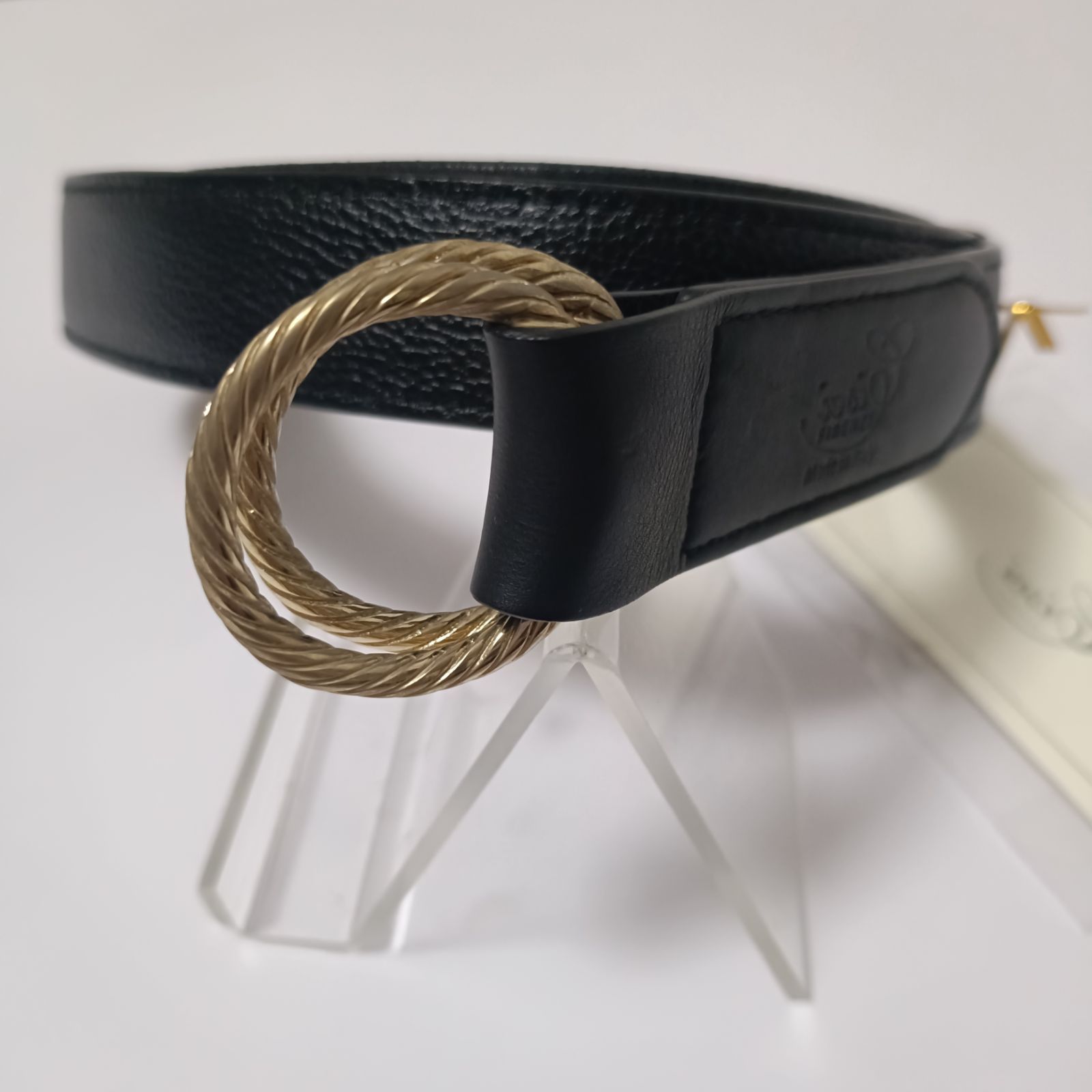 未使用 Cisei シセイ ダブルリングベルト リバーシブル ブラック