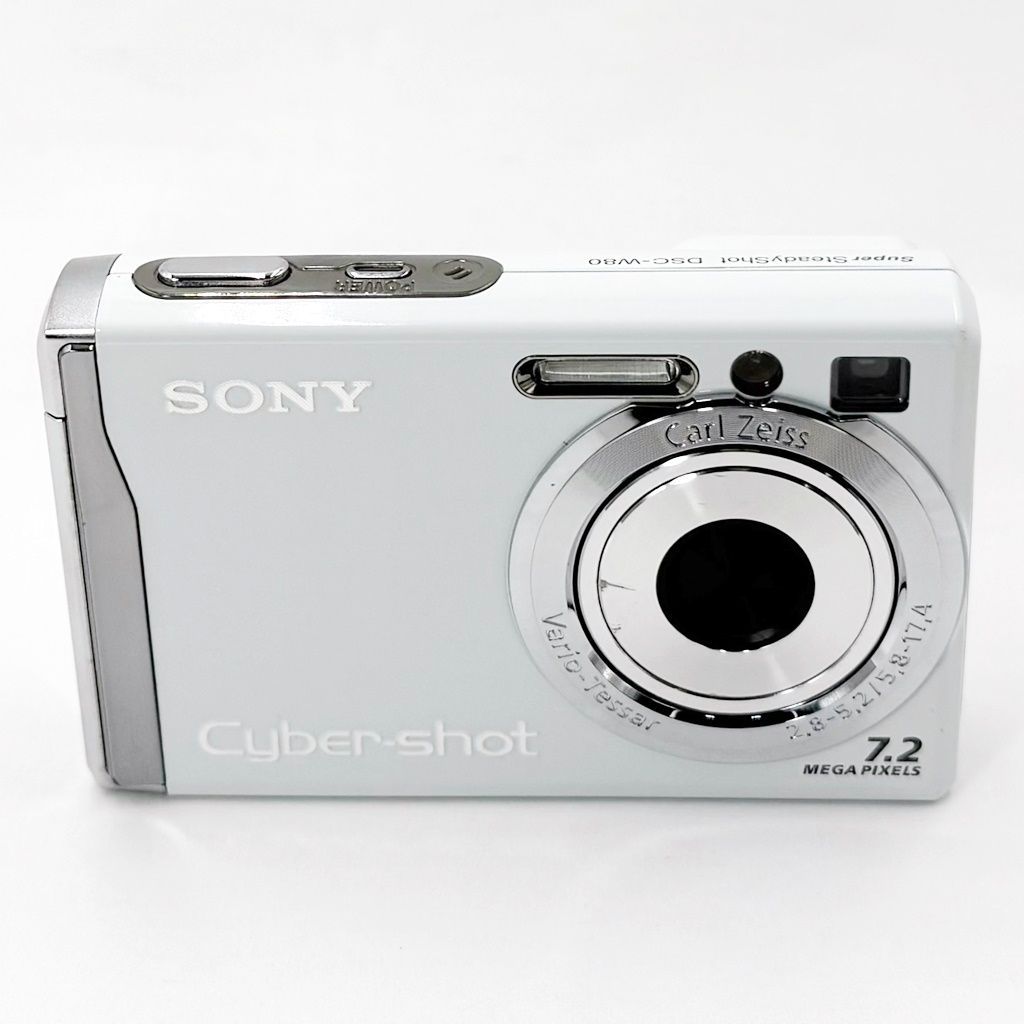 ソニー SONY Cyber-shot DSC-W80 ホワイト コンデジ カメラ 中古