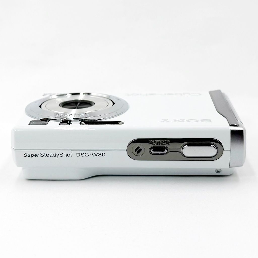 ソニー SONY Cyber-shot DSC-W80 ホワイト コンデジ カメラ 中古
