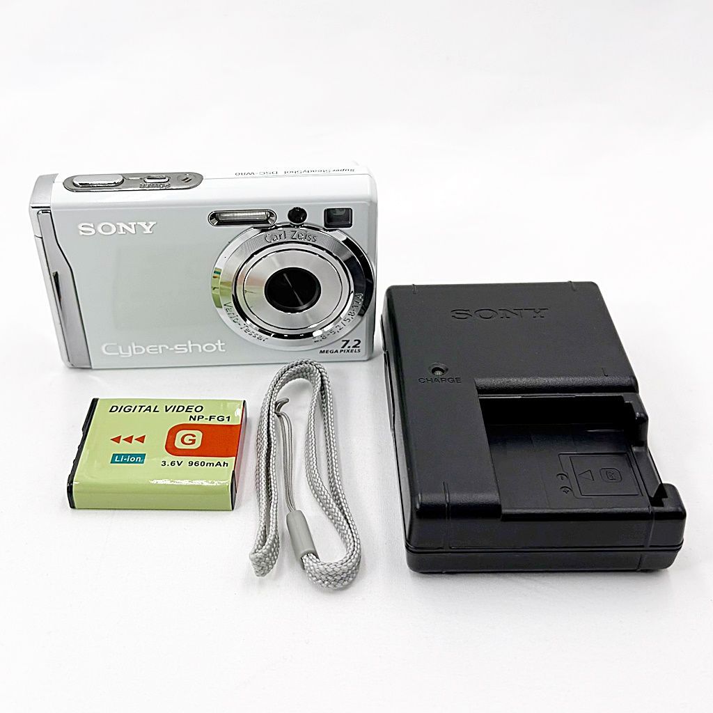 ソニー SONY Cyber-shot DSC-W80 ホワイト コンデジ カメラ 中古