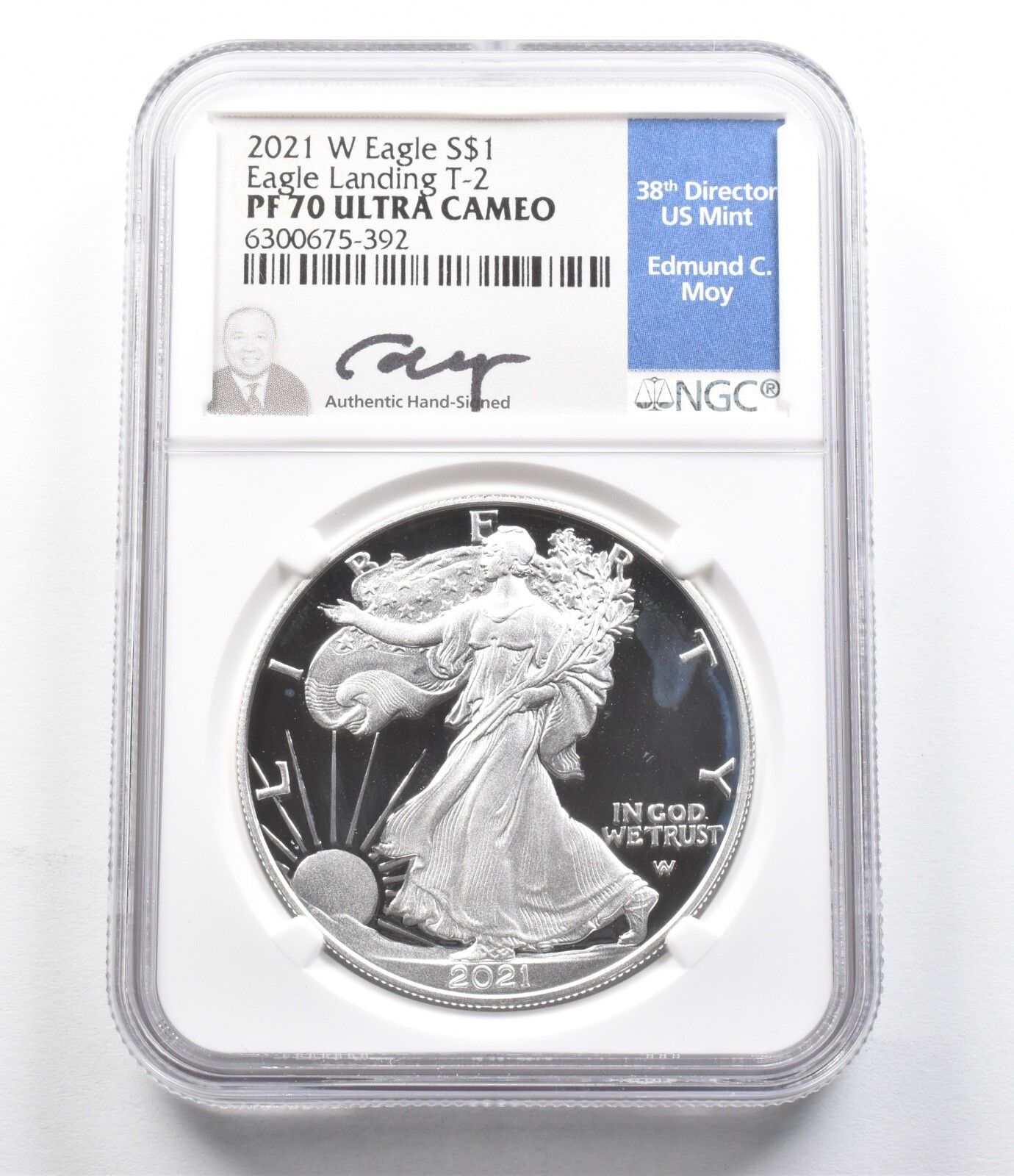 PF70 UCam 2021-W アメリカン シルバー イーグル ランディング T-2