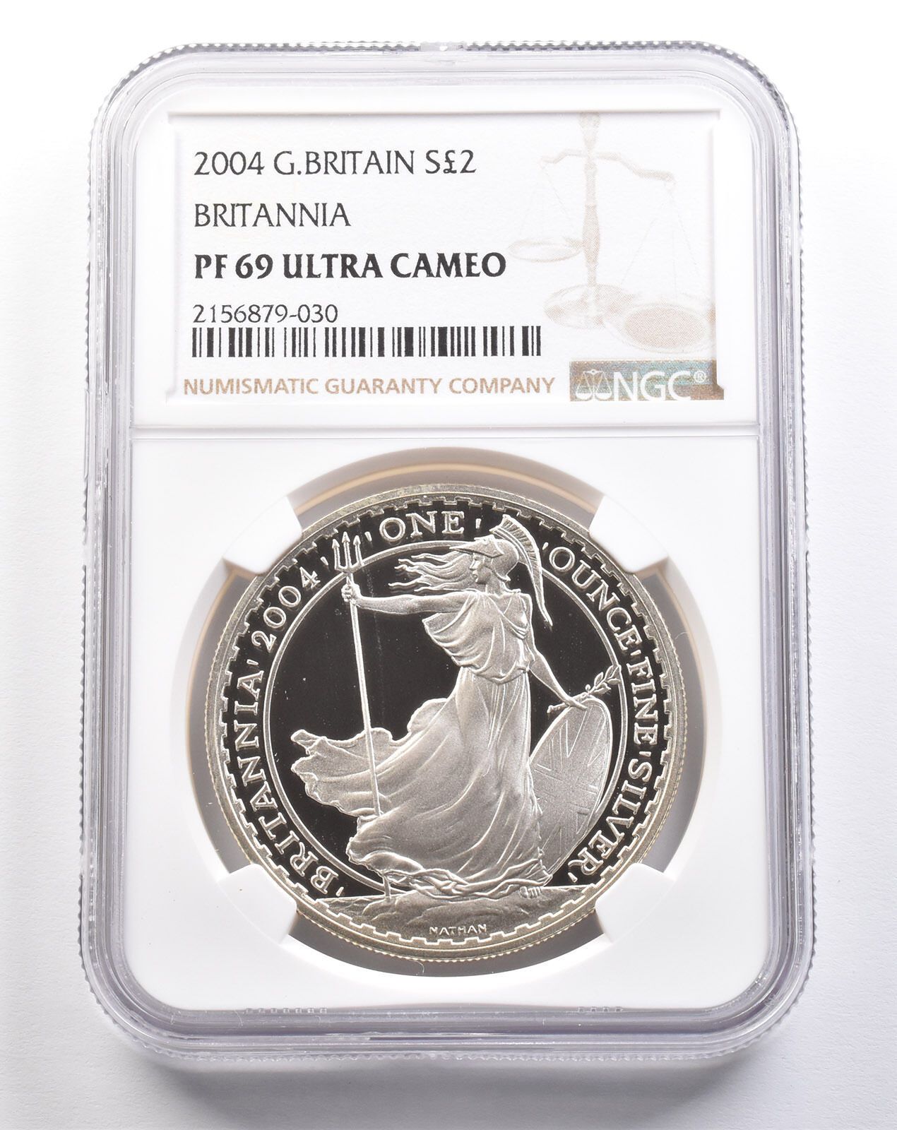 2004年 イギリス 2ポンド銀貨 ブリタニア PF69 UCAM NGC *4908 - メルカリ