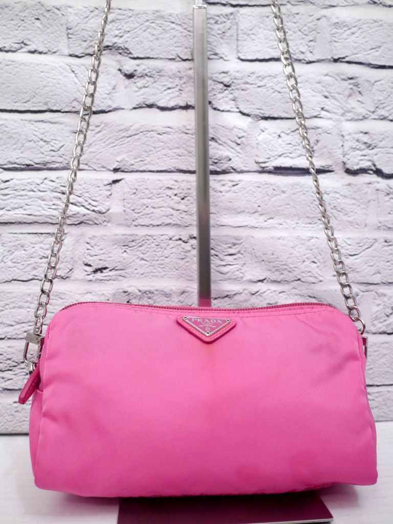 レア◇ PRADA プラダ ナイロンxレザー クロスボディ ショルダー カメラ