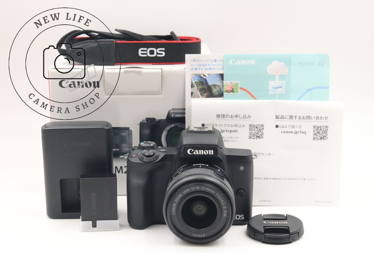 美品☆Canon EOS Kiss M2 EF-M 15-45mm f3.5-6.3 IS STM キャノン
