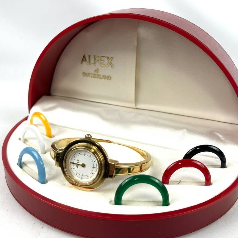 不動品 ALFEX アルフェックス 腕時計 アナログ バングルウォッチ 替え