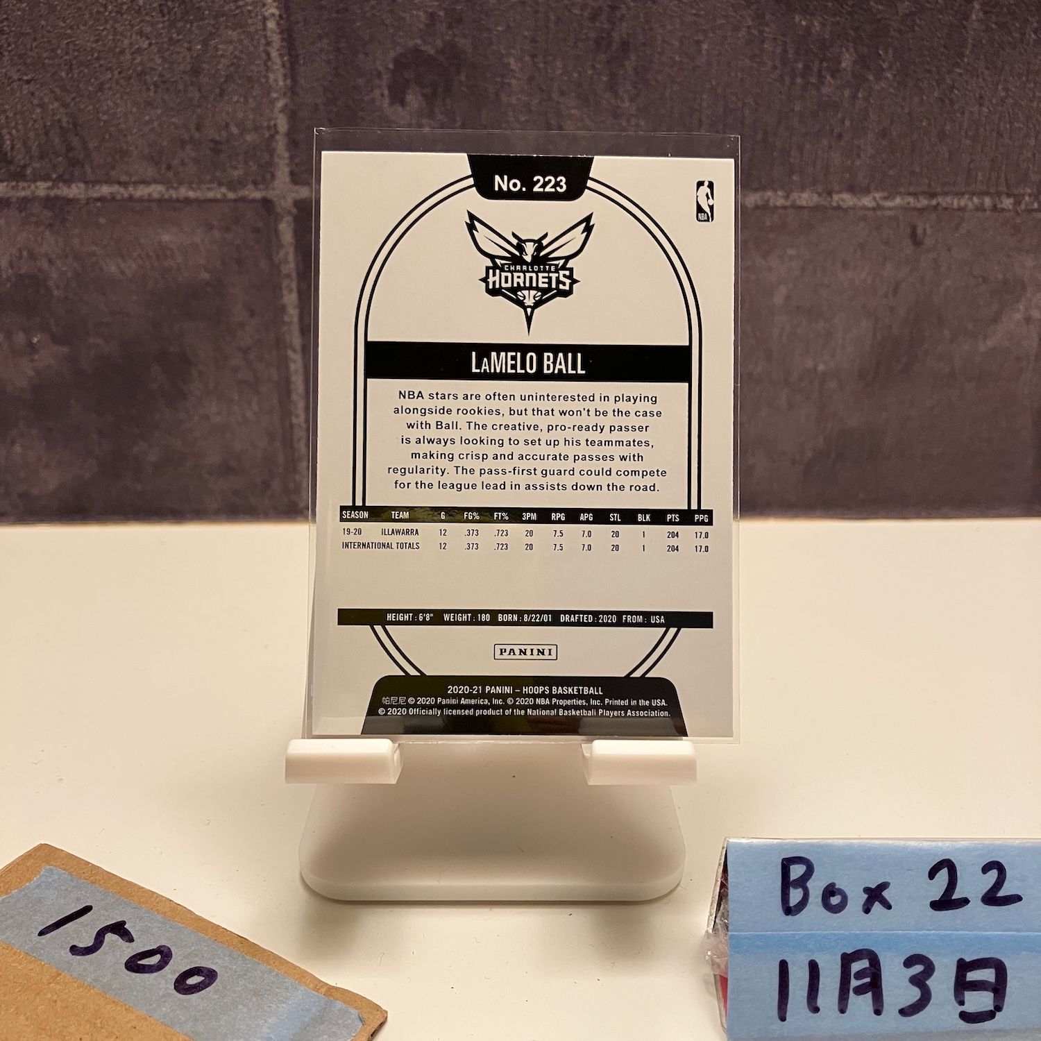 2020-21 Panini Hoops LaMelo Ball CHARLOTTE HORNETS RC ルーキー