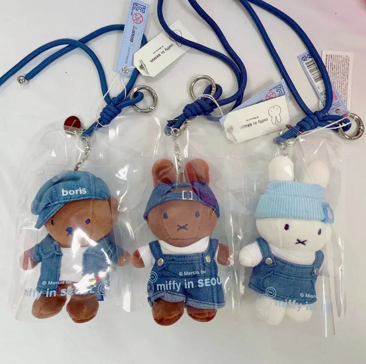 ミッフィー ソウル デニム キーリング 3種セット 韓国限定 miffy 聖水