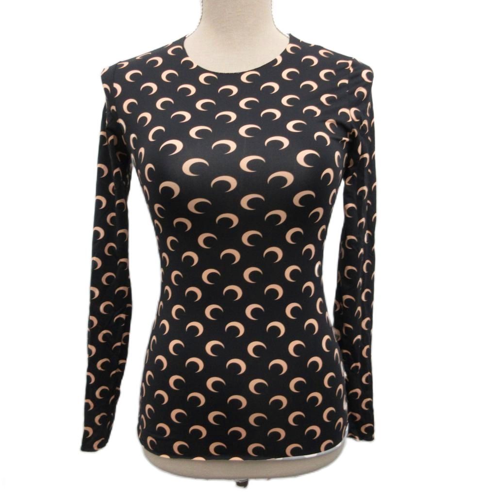 マリーンセル　セカンドスキン ムーントップス S 楽天市場】Marine Serre マリーン セル カットソー Second Skin Moon