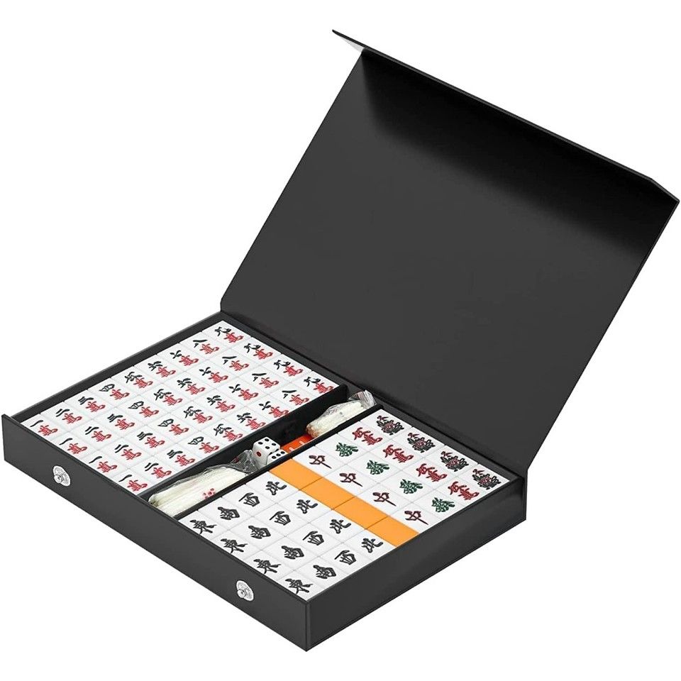 携帯便利】麻雀牌セット 点棒付き コンパクト収納ケース付き 26*19