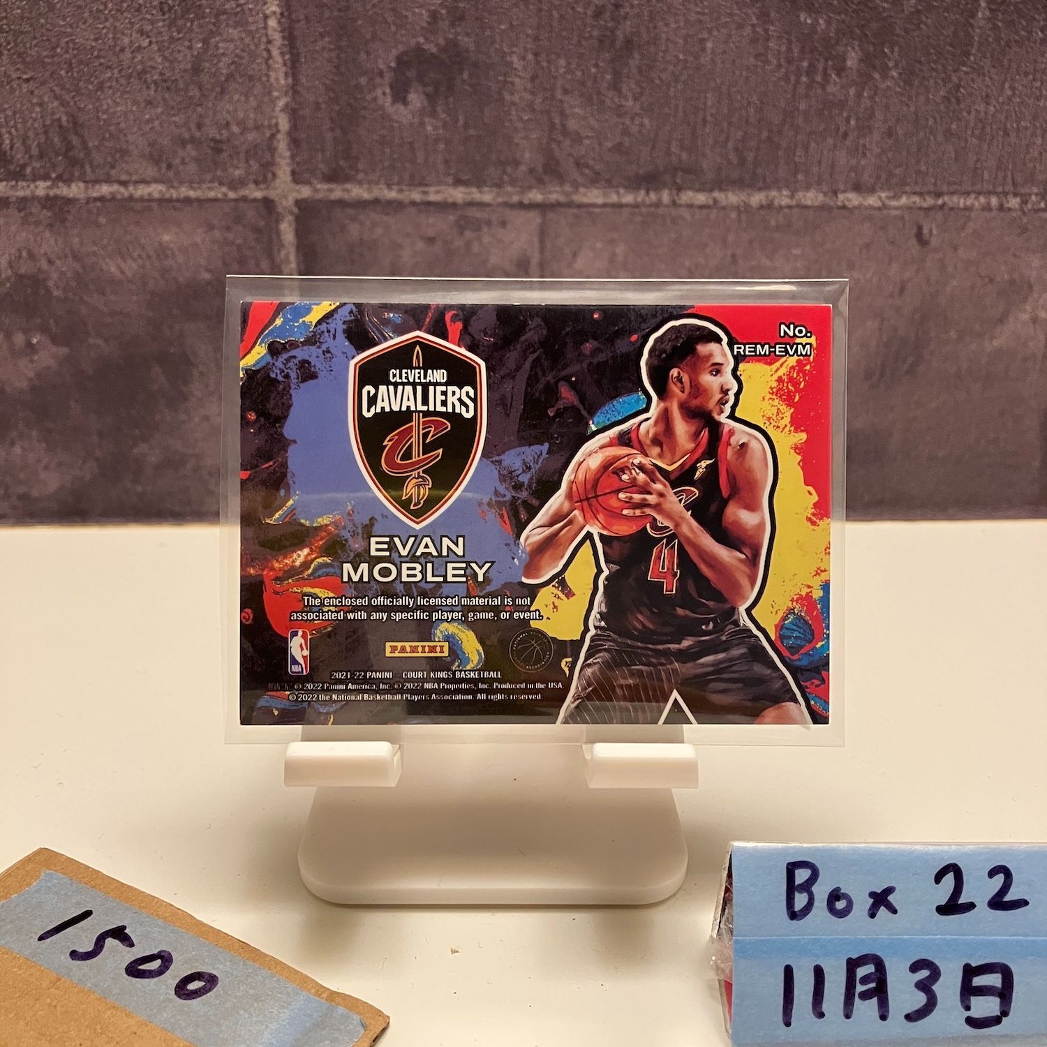エバンモーブリー　ルーキーサインカード　RC 2021-22 Panini Court Kings Evan Mobley CLEVELAND CAVALIERS RC