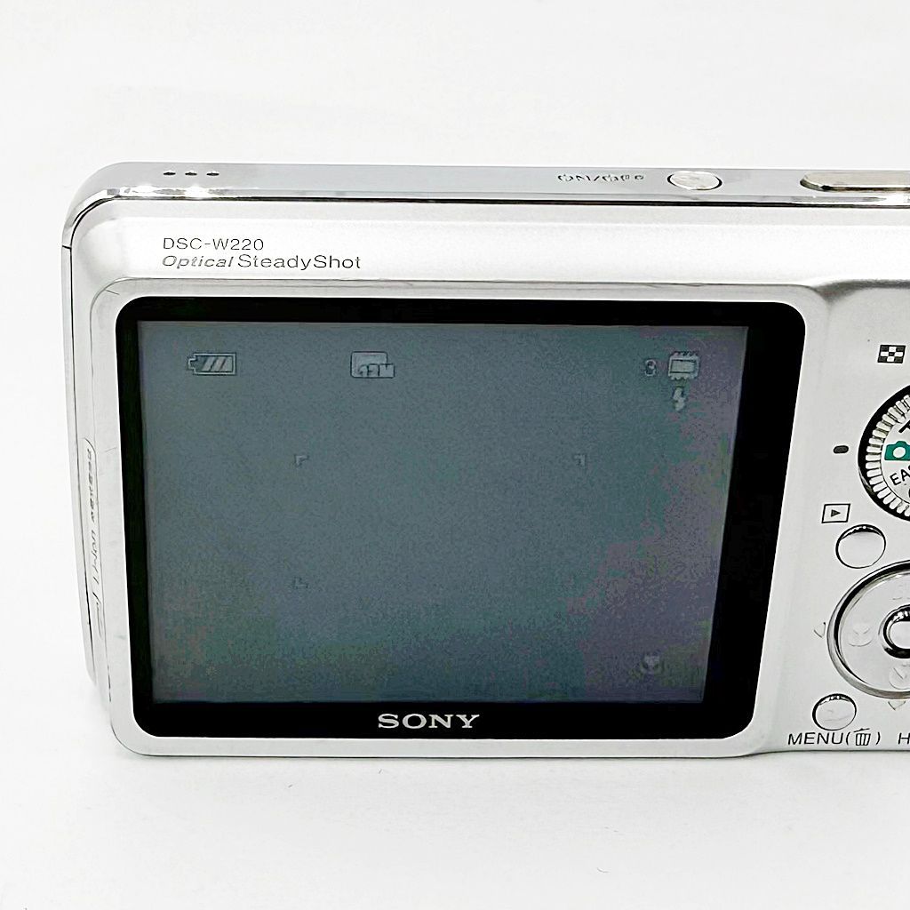 ソニー SONY Cyber-shot DSC-W220 SC シルバー コンデジ カメラ 中古