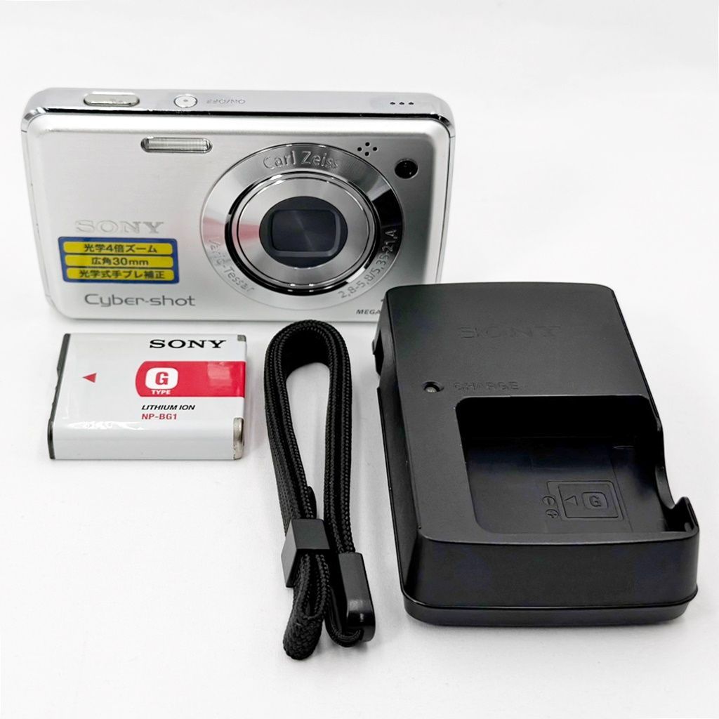 ソニー SONY Cyber-shot DSC-W220 SC シルバー コンデジ カメラ 中古