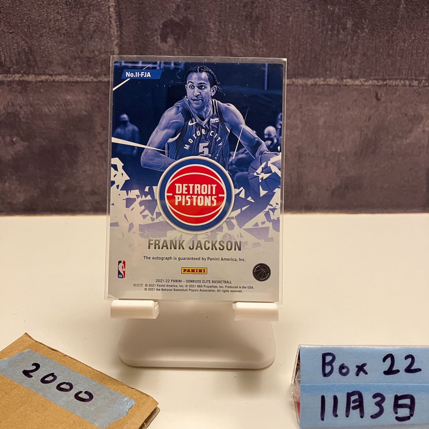 2021-22 Panini Donruss Elite Frank Jackson 直筆サインカード