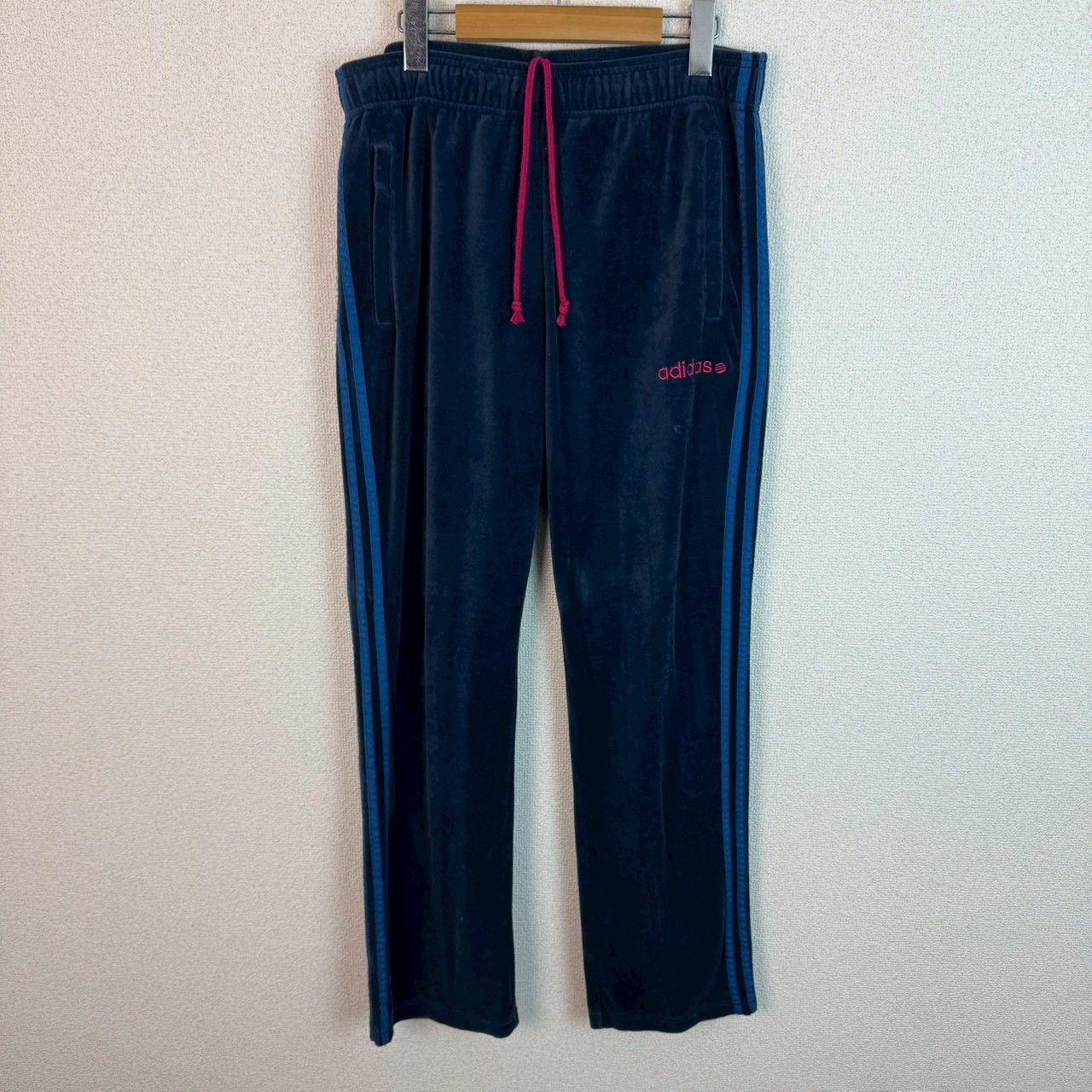 adidas アディダス セットアップ ベロア ジャージ ネイビー Lサイズ