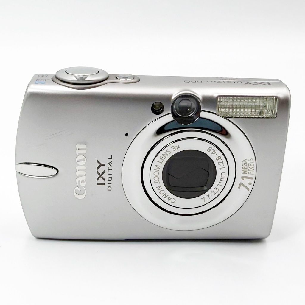 美品】キヤノン CANON IXY DIGITAL 600 シルバー コンデジ カメラ 中古